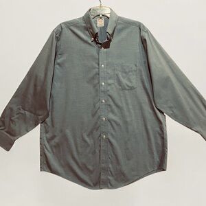 Brooks Brothers The Original Polo Shirt Traditional Fit Blue Non-Iron 16-33